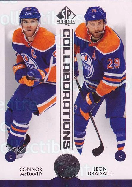 2023-24 SP Authentic Collaborations #1 Connor McDavid, Leon Draisaitl - Image 1 of 1