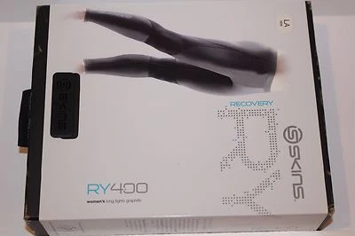 SKINS RY400 Recovery Women's Long Tights Size LA LARGE Graphite  NEW - Image 1 of 4