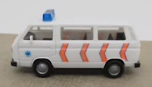 Herpa Ho 1/87 Volkswagen Mini Autobus Giardinetta T3 Rijkspolitie, Olandese - Foto 1 di 6