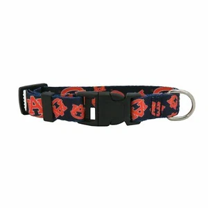 AUBURN TIGERS DOG COLLAR ADJUSTABLE NYLON LE SMALL MEDIUM LARGE - Picture 1 of 1