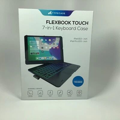 Typecase Flexbook Touch 7-in-1 Keyboard Case iPad 10.2 & ipad Pro 10.5  - Black - Image 1 of 2