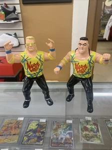 WCW NASTY BOYS gelbe OSFTM TOYMAKERS WRESTLING FIGUR - Bild 1 von 6