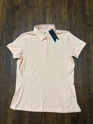 NWT Adidas Golf Short Sleeve Polo Shirt JE7347 Powder Coral Women's Size L. A7 - Image 1 of 4