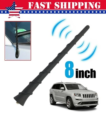 Antenna For 2010-2017 Dodge Journey Avenger Jeep Cherokee 8" Rubber Spiral US Foto 1 de 4