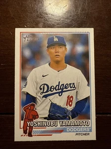 2025 Topps Heritage Yoshinobu Yamamoto 76 Redefined Insert #76R-23 SP LA Dodgers - Bild 1 von 6