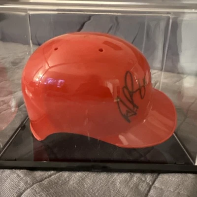 Мини-шлем с автографом Альберта Пухольса Добро пожаловать в клуб 700 и следующая остановка HOF!!!  - Изображение 1 из 4