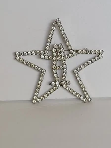 Houston Rodeo Silver Tone Cowgirl Rhinestones Brooch Pin Western  Jewelry Vtg - Picture 1 of 2