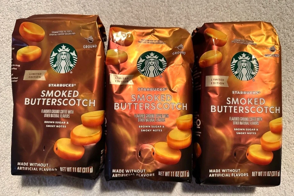 Starbucks Smoked Butterscotch Ground Coffee 11 oz Limited Edition BB 12/27/2025