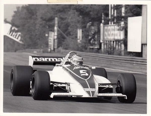 FOTO DE PRENSA BRABHAM BT49 NELSON PIQUET 1981 BELGA GP ZOLDER PERÍODO ORIGINAL - Imagen 1 de 2