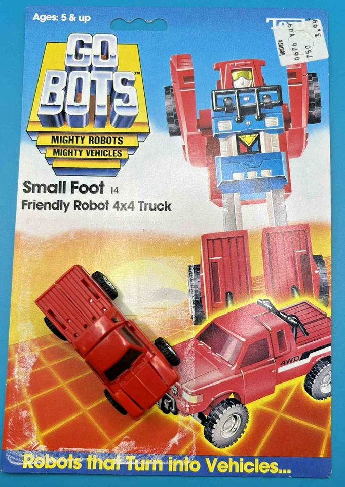 Vintage GoBots SMALL FOOT MR-35 - 1984 Full Cardback High grade - Image 1 of 3