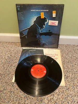 Johnny Cash At San Quentin Vinyl LP Album EX+ Hype Label Boy Named Sue CS 9827 - Image 1 of 4