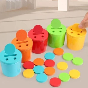 Learning Color Sorting Toys Matching Game for Ages 3+ Educational Portable - Picture 1 of 7