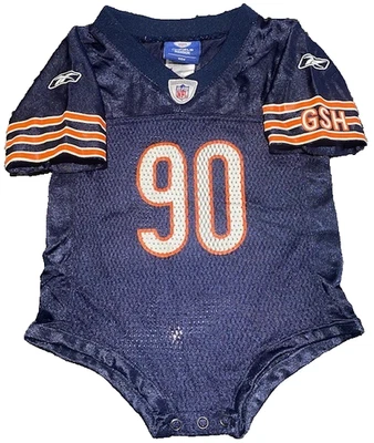 Body de bebé OnField Reebok NFL Chicago Bears Julius Peppers #90 talla 18 meses Foto 1 de 4