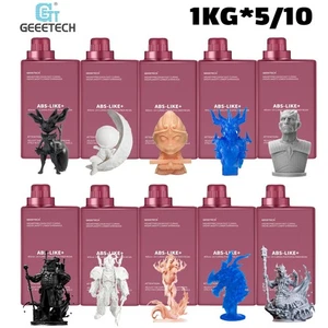 5/10KG GEEETECH ABS-Like Resin 1KG/Bottle 405nm UV-Curing For LCD/DLP 3D Printer - Picture 1 of 90
