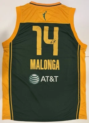 Dominique Malonga Autographed/Signed Seattle Storm Jersey Exact Proof! France - Image 1 of 4