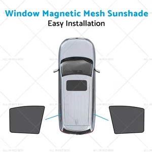 2x Triangular Window Magnetic Mesh Sunshades Suitable for Kia Carnival YP Series - Foto 1 di 9