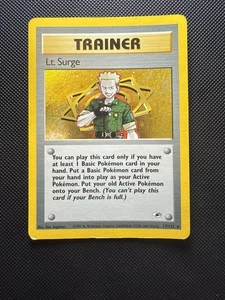 Lt. Surge - 17/132 (Gym Heroes) - Lightly Played MP - Holo Rare - Picture 1 of 2