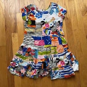 VTG Girls Jams World Dress Piazza Kids Lil’ People L 10/12 Hawaii Beach Coastal - Picture 1 of 9