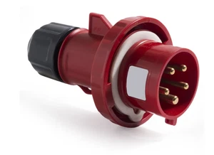 RS PRO IP67 Red Cable Mount 3P + N + E Industrial Power Plug, Rated At 16A - Picture 1 of 1