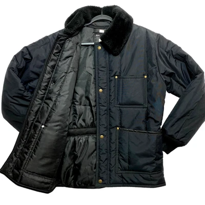 Chaqueta RefrigiWear para Hombres M Negra Iron-Tuff Ropa de Trabajo Aislada de Alta Resistencia Foto 1 de 4