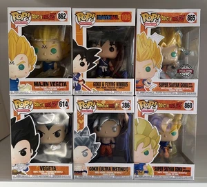 Funko Pop! Dragon Ball Z Lot of 6 NEW Vegeta, Goku Nimbus NEW 129 LOT OF 6 - Picture 1 of 18