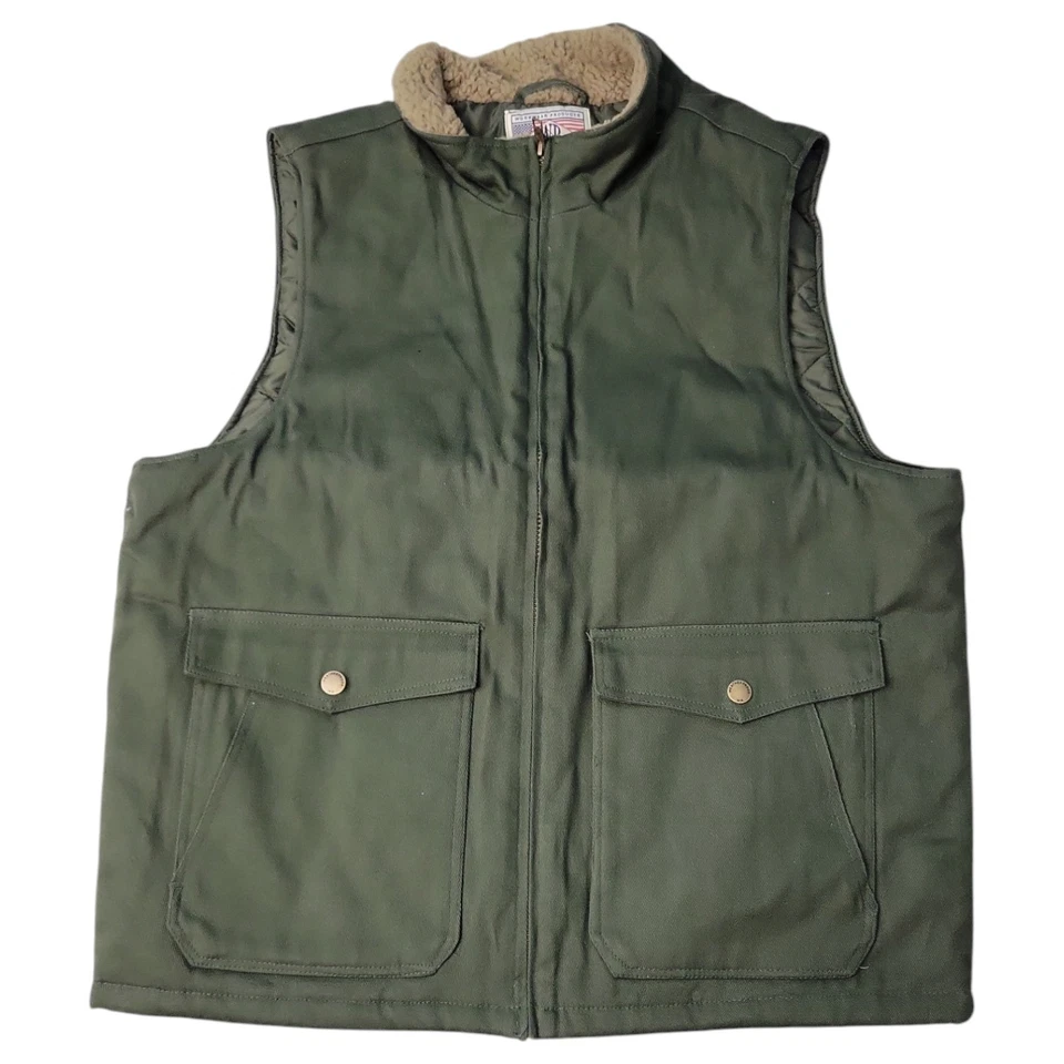 WP WEATHERPROOF Men's Workwear Vest Size Large Olive Green
