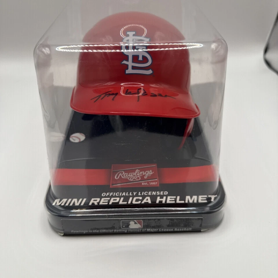 MINICASCO FIRMADO Tony LaRussa St. Louis Cardinals autenticación Becket Foto 1 de 4