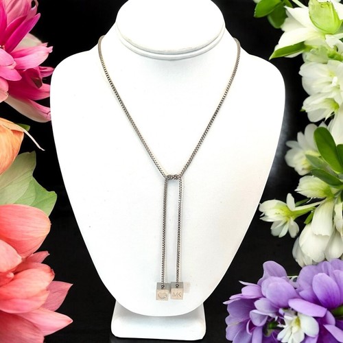 Collana Michael Kors Lariat tono argento 13L