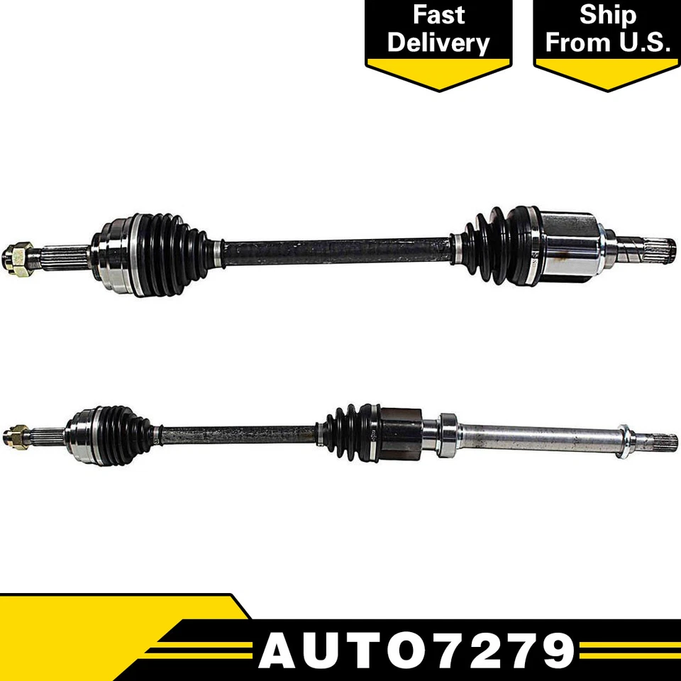 Par de ejes de transmisión de eje CV delantero para transmisión automática VERSA 07-12 4 velocidades Foto 1 de 4