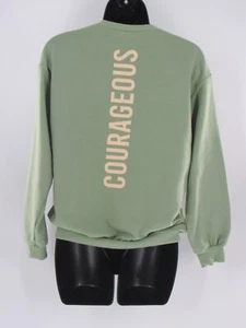 Girls Shein Green Courageous Crewneck Sweatshirt, Size 11-12y Cute Shirt Casual - Picture 1 of 5