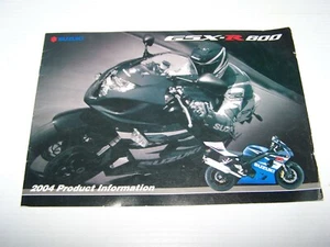 USED  SUZUKI GSXR 600   BROCHURE  - Picture 1 of 3