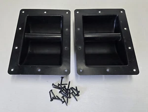 2 piezas mango de metal empotrado para gabinete de altavoces con tornillos - Imagen 1 de 2