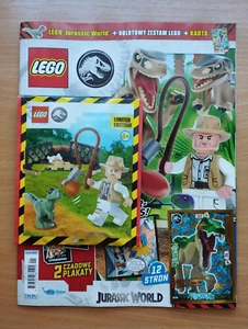 LEGO JURASSIC WORLD 1/2025 + RAPTOR & GUARD- limited edition toy + card LE20 - Zdjęcie 1 z 1