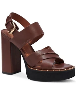 Coach Women’s Callie Platform Block-Heel Sandals Women’s Shoes, Brown, 5.5M - Picture 1 of 1