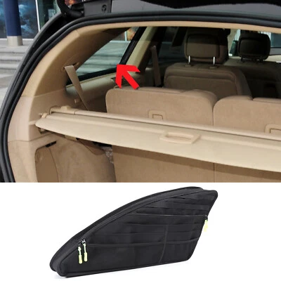 Bolsa de almacenamiento de ventana izquierda negra para maletero Mercedes Benz Clase R 2006-2017 Foto 1 de 4