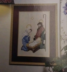 Christmas Holy Night Nativity Scene OOP Magazine Cross Stitch PATTERN - Picture 1 of 1