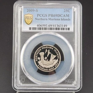 2009-S Northern Mariana Islands Proof Quarter PR 69 DCAM PCGS #516 - Picture 1 of 4