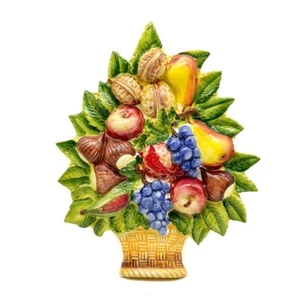 Bassano Ceramic Fruit 3D 14 5/8in Wanddekoration- from Italy New - Picture 1 of 3
