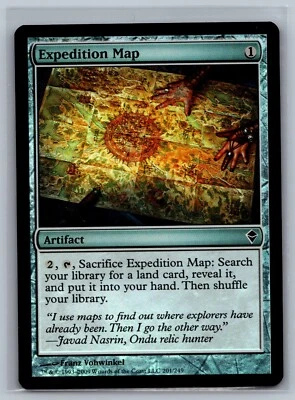 Magic The Gathering Zendikar Expedition Map #201/249 Foil MTG TCG CCG - Image 1 of 2