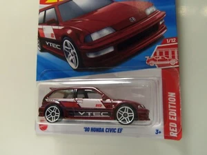 2025 Hot Wheels Target Red Edition '90 Honda Civic EF #28/250 - MONMC - 1/64 S - Picture 1 of 4
