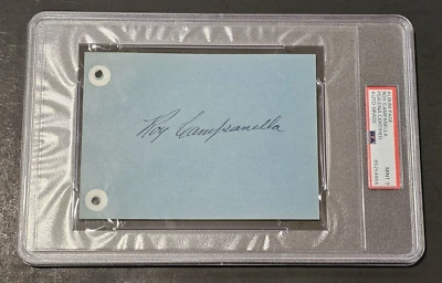 罕见 ROY CAMPANELLA 签名专辑 Page-HALL OF FAME-BROOKLYN 道奇队-PSA 9 — 第 1/4 张图片
