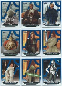 2018 Topps Star Wars Galactic Files Blue Parallel You Pick Finish Your Set 