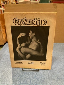GAY SUNSHINE No 13 / June 1972 Queer Gay Studies - Imagen 1 de 2