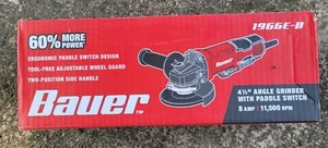 Bauer 1966E-B 8 Amp Paddle Switch Angle Grinder 4 1/2” 11,500 RPM 57002 - Picture 1 of 1
