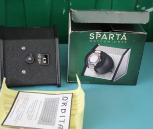 ORBITA SPARTA BLACK SINGLE WATCH WINDER NO CUP -- GOOD MOTOR & CASE - Picture 1 of 8