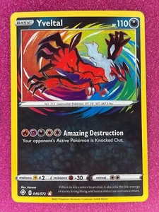 Juego de Cartas Coleccionables Pokémon Yveltal Shining Fates 046/072 Holo Increíble Raro Inglés Casi Nuevo 2021 - Imagen 1 de 2