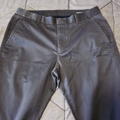 Pantalones chinos Bonobos Friday para hombre talla 33 x 30 ajustados púrpura gris algodón Foto 1 de 4