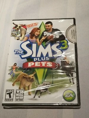 The Sims 3 Plus Pets dvd-rom software win mac New Sealed Free Shipping  - Image 1 of 3