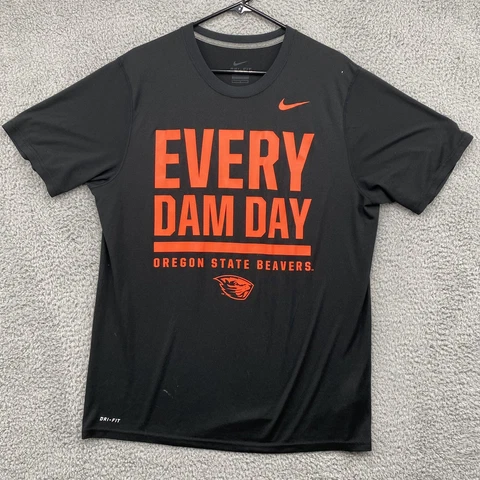 Nike Oregon State Beavers Every Dam Day Shirt Adult Large Black Football Mens Cover