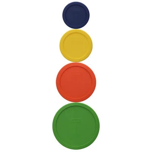 Pyrex Love Bird Themed 4-Piece Lid Bundle for 1, 2, 4, and 7-Cup Glass Bowls - Picture 1 of 5